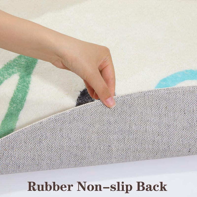 Topotdor Rainbow Round Kids Play Rug - Image 5
